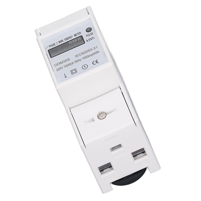 Single Phase Energy Meter Tester Digital Din Rail Electricity Monitor