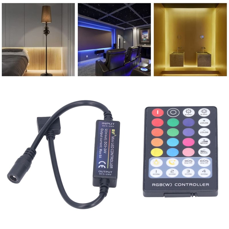 BuyWeek LED Strip Controller, Mini RF RGBW LED USB Light