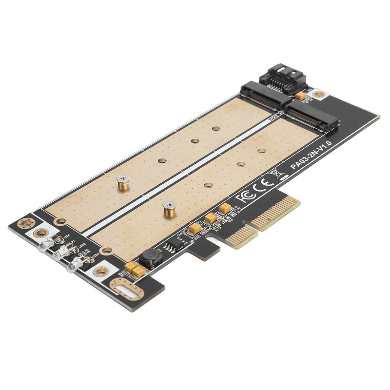 Adapter Card PCI-E B-keyM-key M.2 NGFF+NVME Interface NGFF SSD Hard