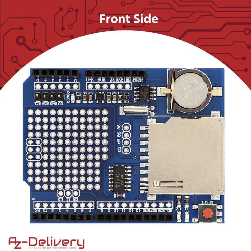 AZDelivery ⭐⭐⭐⭐⭐ Prototyping Prototype Shield with Mini Breadboard for Arduino