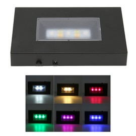 Stable LED Light Stand Base, Multi-Mode Colorful Display Base for Office Use