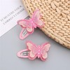 Altaroo Pack of 8 Butterfly Hair Clips 3D with Rhinestones