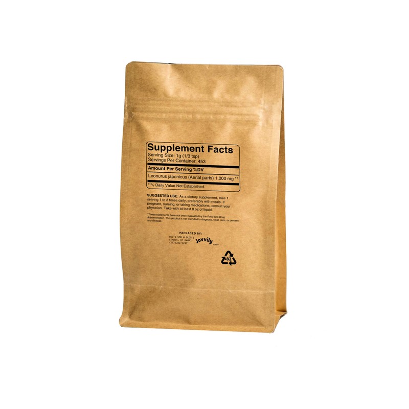 Jovvily Motherwort Herb Extract - 1lb - Non-GMO - Flavonoids