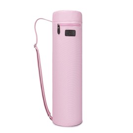 FREMOUS Pink Yoga Mat Bag,Full-zip Exercise Yoga Mat Canvas Carry Bag for Women and Men - Double Storage Pocket,Easy Access Zipper, Adjustable Shoulder Strap and Handle,Fits Most Mats (Pink)