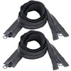 BAXON Resin Zipper, Set of 2, 39.4 inches (100 cm),