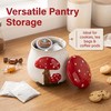 Ceramic Airtight Cookie Jar with Lid Mushroom Candy Canister Relief