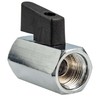 tecuro Mini Ball Valve Internal Thread Rp 1/2 Inch Chrome-Plated