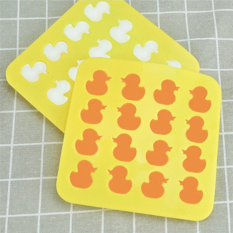 MoldFun 2-Pack Mini Size Rubber Duck Silicone Mold for Chocolate,
