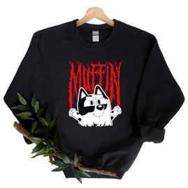 Muffin Mental Sweatshirt, Muffin Death Metal Shirt, Cool Kids Shirt, Cartoon Character Shirt, Toddler Youth Cartoon Shirt, Family Matching Muffin Shirt