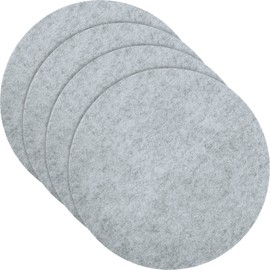 Erwin Müller Felt Place Mat for Plates, Table Coasters – Protection Against Scratches and Dirt – Light Grey Round Size: 37 cm Diameter
