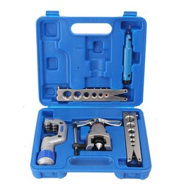 Lfhelper Flaring Tool Kits Brake Line Repair Tools Flare Tool Set for Copper, Aluminum, Iron Tube, Brake Line and Brass Tubing Tool, Φ1/4, 5/16, 3/8, 1/2, 5/8, 3/4 (Φ6/8/10/12/16/19mm)