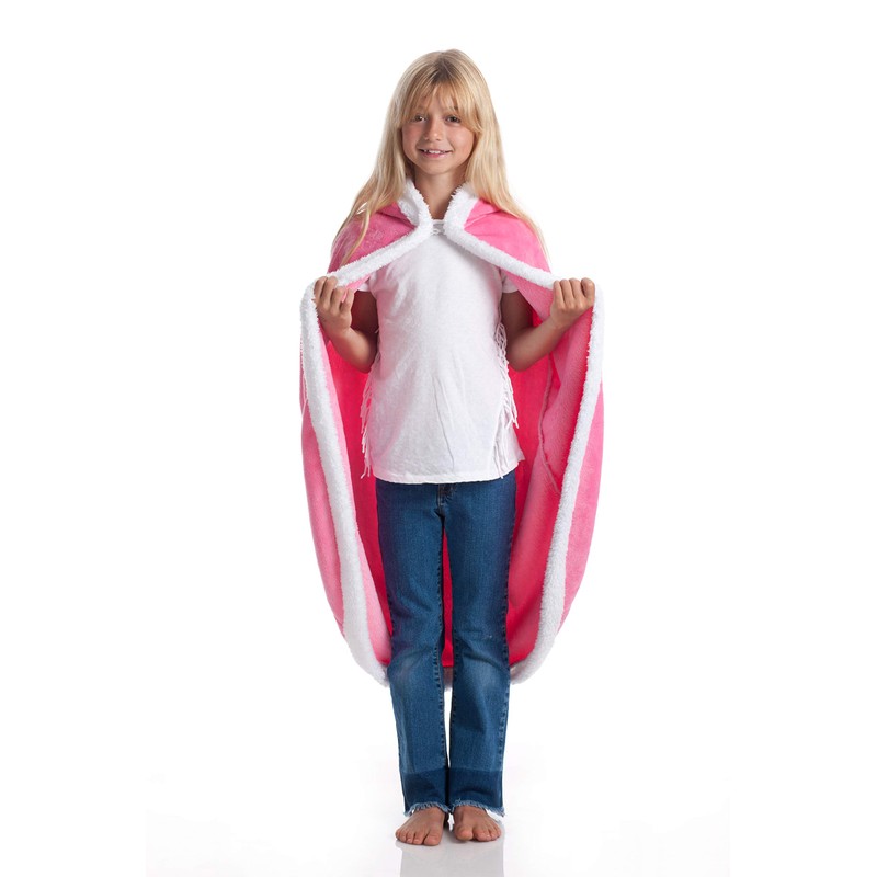 Kanguru Princess hooded cloak for Kids, super soft, comfortable, plush,
