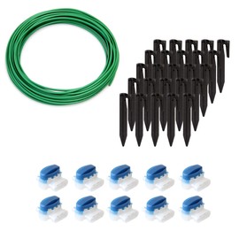 ECENCE Accessories & Repair kit for Robotic Lawn Mower, 10m Boundary Wire + 10x Connector + 25x Ground Nails, Universal for All Models