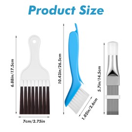 BOHUIZ 3 Stück Lamellenkamm, Kondensator Kamm Trockner Lamellenkamm Trockner Reinigung Bürste für Reinigen Klimaanlagen, Kühlschränke, Verdampfer