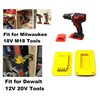 JSP Manufacturing Red Plastic Power Tool Holder Mount for Milwaukee
