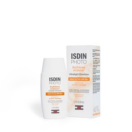 ISDIN ISDIN Eryfotona Actinica Zinc Oxide and 100% Mineral Sunscreen Broad Spectrum SPF 50+, No White Cast, Suitable for Sensitive Skin, travel-size (1.7 Fl Oz)