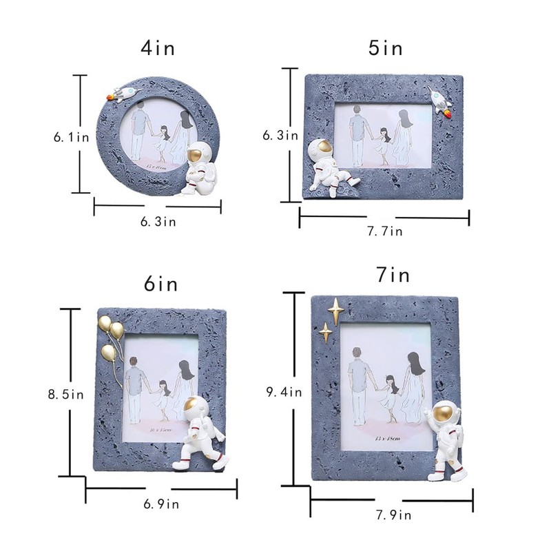 RockTrend Astronaut Resin Photo Frame Picture Frame for Table Display