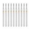 sourcing map 10pcs 325-400 Grits Diamond Grinding Bit 1.35mm Cylinder