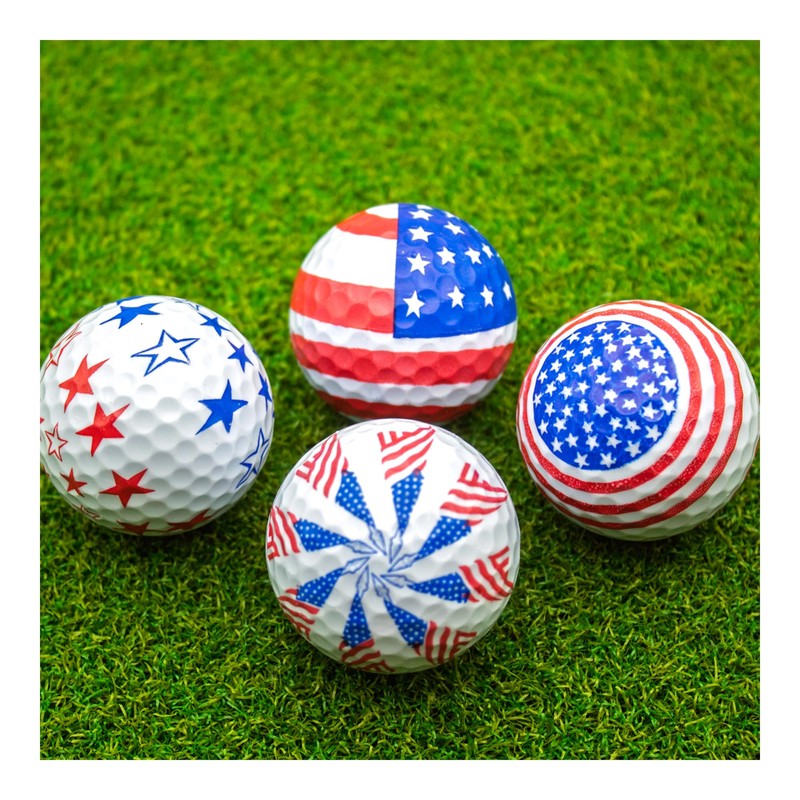 GBM Patriotic Golf Balls - Set of 12 American Flag
