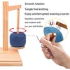 SQAQS Wood Wool Rotating Support, Strong Load Bearing, Wooden Yarn