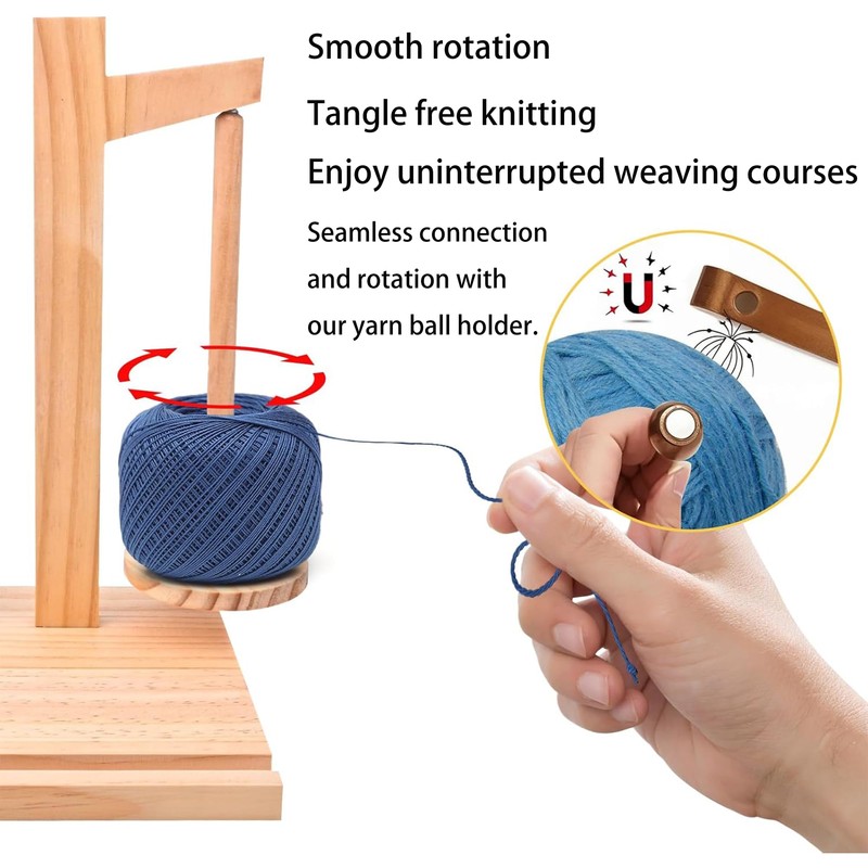 SQAQS Wood Wool Rotating Support, Strong Load Bearing, Wooden Yarn