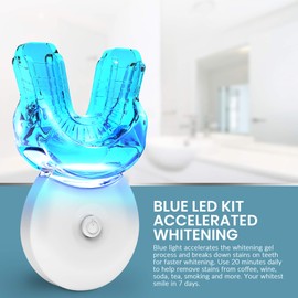 Spa-Dent Whitening Kit – Dental Office Technology – Made in Canada with Advanced Dental Grade Xyliprox Gel (LED Blue Light Activated Kit)