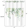 WITHLOC No Hook Shower Curtain with Snap in Liner -