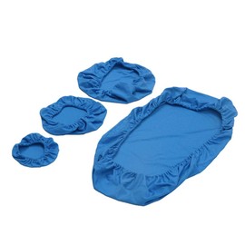 Kintrade 4pcs/set Dental Chair Cover Unit Washable Dustproof Dentist Stool Seat Backrest Cushion Protector Blue