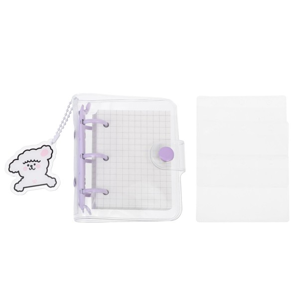 Cabilock 1 Set Mini Notebook Flexible Folder Ring Binder Paper
