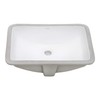 Ruvati 21 x 14 inch Undermount Bathroom Vanity Sink White