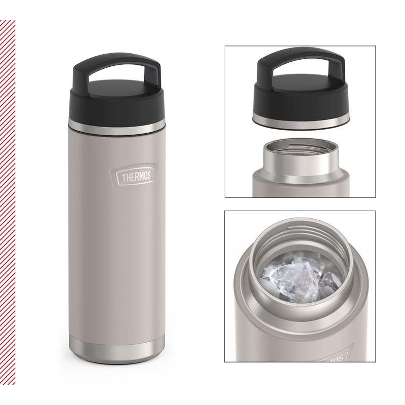 THERMOS Icon Beverage Bottle 0.71 L, Beige/Sandstone Matt, Thermos Flask,
