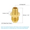 PATIKIL 1/8" Male NPT x 5/16" Male Flare Thread Flare
