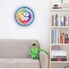 Univok Children's Wall Clock No Ticking Noises Children's Clock Learning