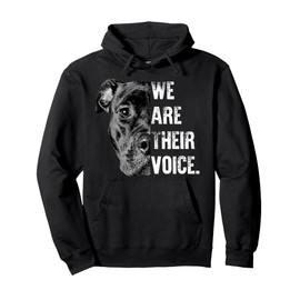 Man Woman Love Pitbull / We Are Their Voice Pullover Hoodie