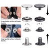 GIGIIS Press Stud Set 120 Copper Press Studs Snap Fasteners