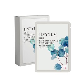 Genieum Vital EZF Hyaluronic Acid Wrinkle Care Sheet Mask 25ml, 10 sheets / 지니윰 바이탈 이지에프 히알루론산 링클 케어 시트 마스크 25ml, 10매