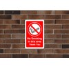 Safety First Display LTD No smoking in this area thank