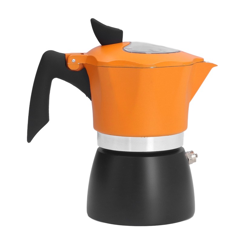 Coffee Maker 150ML Classic Italian Style Double Color Aluminum Moka