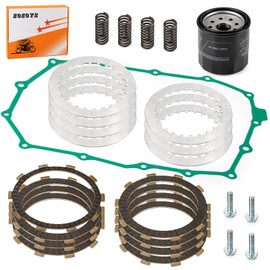 Heavy Duty Clutch Friction Plates & Gasket Kit for Honda Shadow ACE Deluxe Spirit 750 VT750C VT750CD VT750DC 1998-2003
