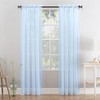 Megachest a pair of slot top voile curtains (Baby Blue,