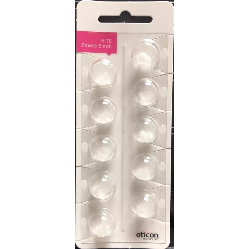 Oticon 1 Pack Oticon 6mm Power Rite Domes. 10 Domes