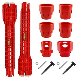 Rmannke 8 in 1 and 14 in 1 Multifunctional Sink Bathroom Wrench, Faucet and sink installation tools, Kitchen Drain Tub Removal nut Plumbing Plumber (2Pack 8 in 1 and 14 in 1)