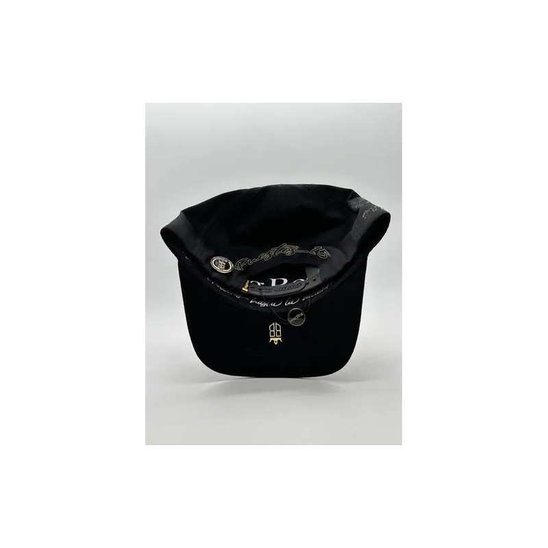Gorra Big Boss // Puestos Quince Negra Gallo Dorado