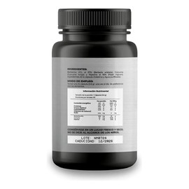 Berberina 600 Mg Hcl 97 Cúrcuma Piperina 60 Caps