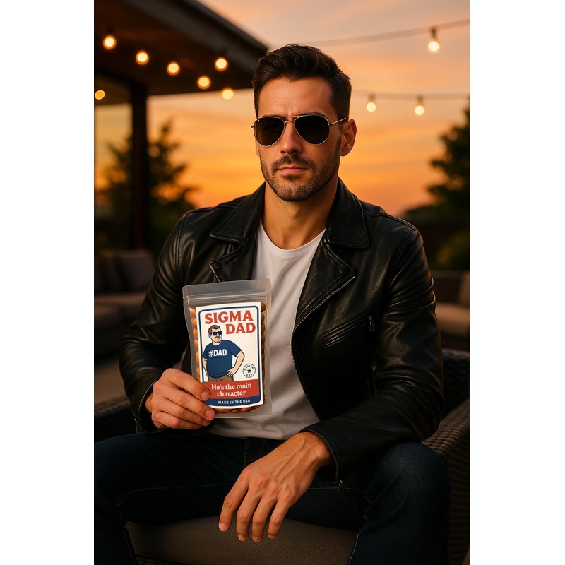 Sigma Dad Roasted Almonds - Funny Father's Day Gift for