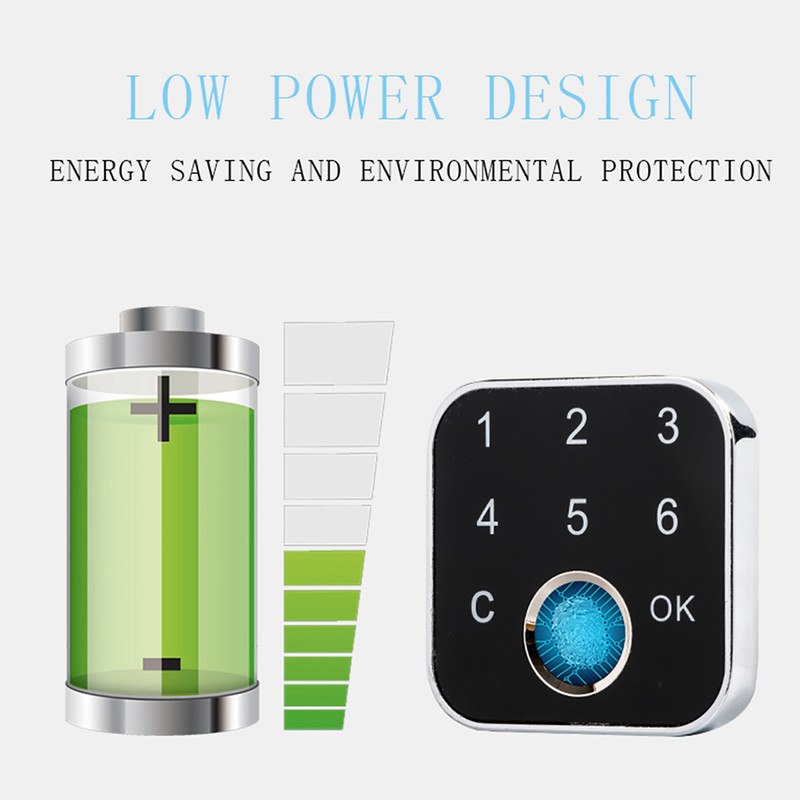 G16 Smart Fingerprint Password Keyless Lock for Drawer Wardrobe Cabinet