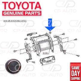 Toyota 13 - 15 TOYOTA CAMRY LE SE RADIO CD PLAYER DISPLAY RECEIVER KNOB W/ NAV OEM NEW