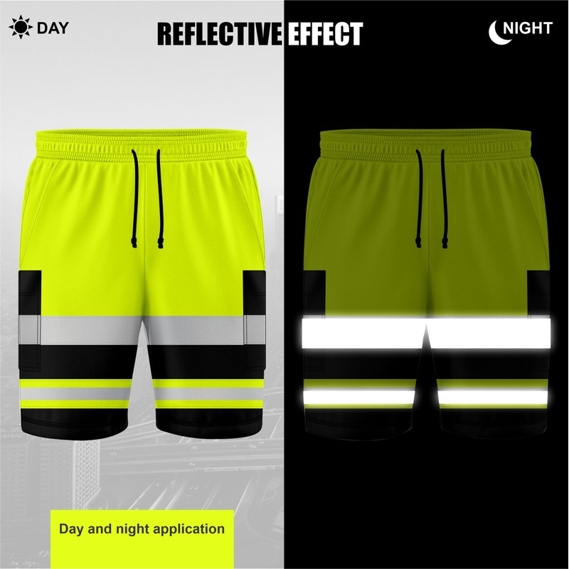 mymixtrendz Mens Reflective High Visibility Hi Viz Safety Work Wear