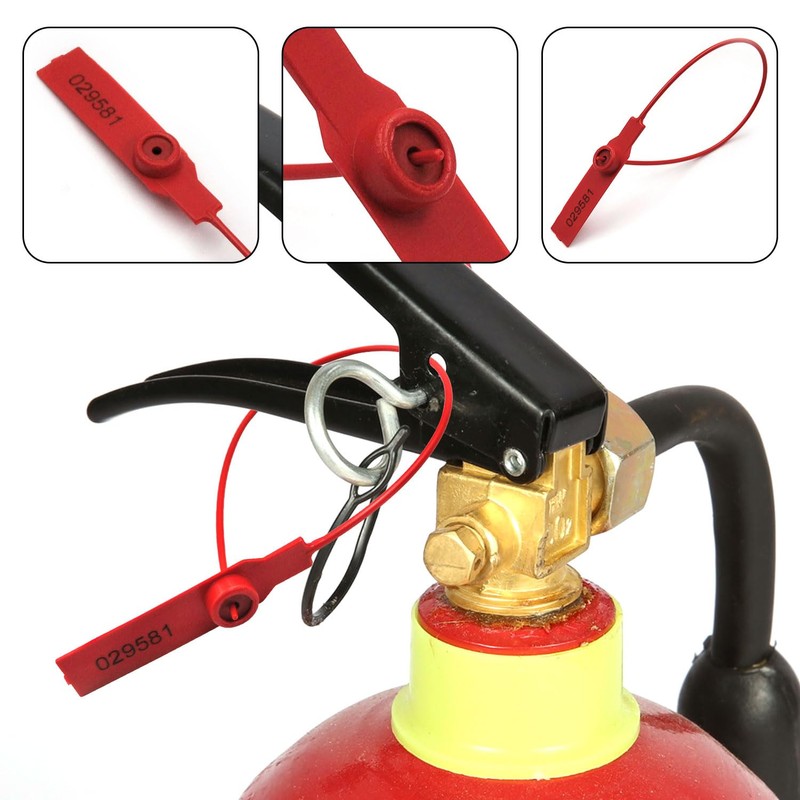 (500pcs) 11 inch Plastic Numbered Security Seal Pull Tight Padlock