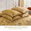 Mybedsoul Gold Queen Comforter Set, 7 Pieces Boho Bed in